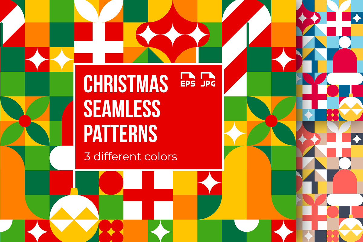Merry Christmas seamless pattern., a Pattern Graphic by Evgeniya Dzhumm (Photo 1 of 7)