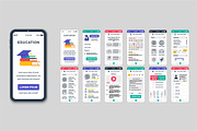 Mobile App UI Kit Template, a Templates & Theme by alexdndz (Thumbnail 10 of 21)