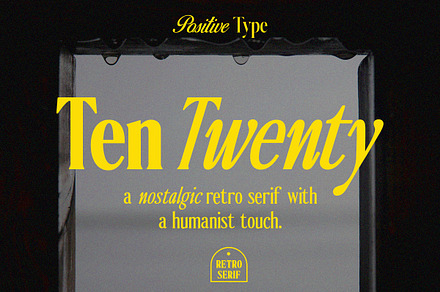 Ten Twenty Family (18 Fonts), a Serif Font by Positive TypeFoundry