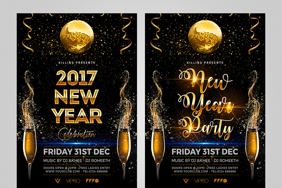 New Year Flyer, a Flyer Template by Flyerkart (Photo 2 of 3)