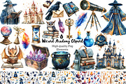 Wizard Academy Clipart, a Seasonal Illustration by Daily.Designs (Thumbnail 1 of 7)
