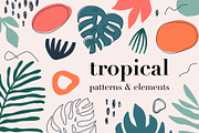 Tropical Patterns & Elements, a Wallpaper Graphic by Bosotochka♥Art (Thumbnail 1 of 10)