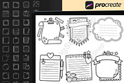 155 Procreate Sticky Notes Stamps, a Brush Add-On by DrawingStoryShop (Thumbnail 6 of 6)