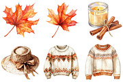 Fall Clipart Set, an Illustration by CitraGraphics (Thumbnail 4 of 5)