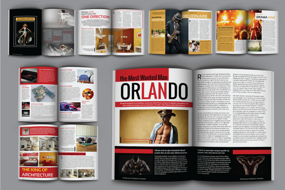 Multipurpose Magazine Template, a Magazine Template by Orlin (Photo 4 of 6)