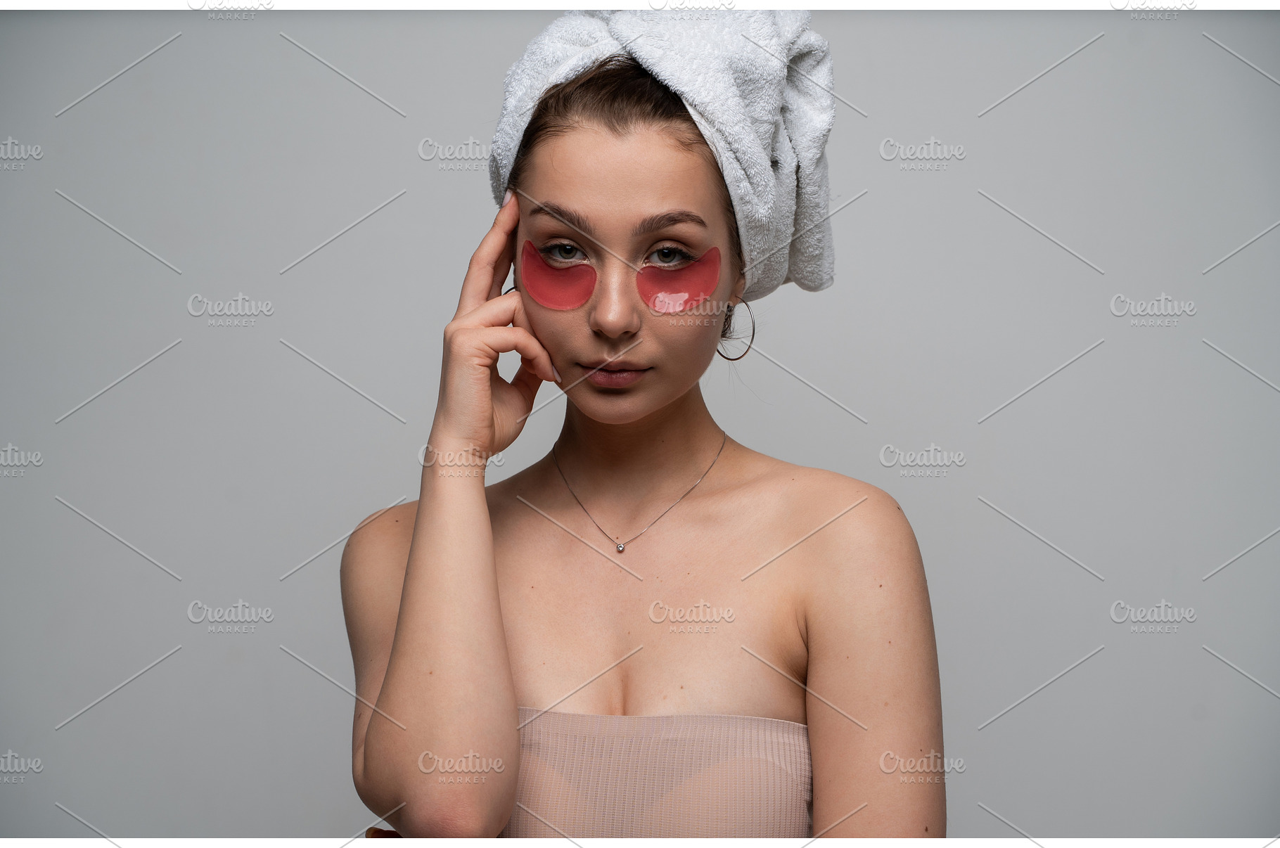 Young woman completing beauty, a Health & Medical Photo by volodymyrshtun13795