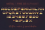 Metal & Fire - 3D Lettering, a Graphic by MIIM (Thumbnail 8 of 8)
