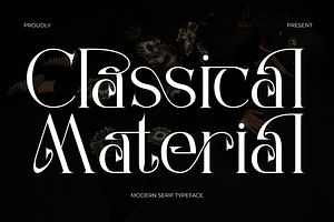 Classical Material CalligraphicSerif