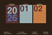 2026 Calendar, a Print Template by StudioClub (Thumbnail 1 of 5)