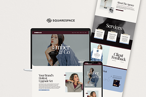 Squarespace Website Template Bold