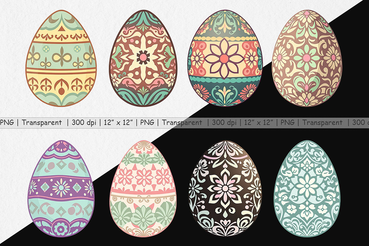 Easter Egg Clipart, a Graphic by Artnoy (Photo 2 of 5)