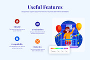 Animated Welcome Illustration Art, a Person Illustration by Vectors Market (Thumbnail 2 of 5)