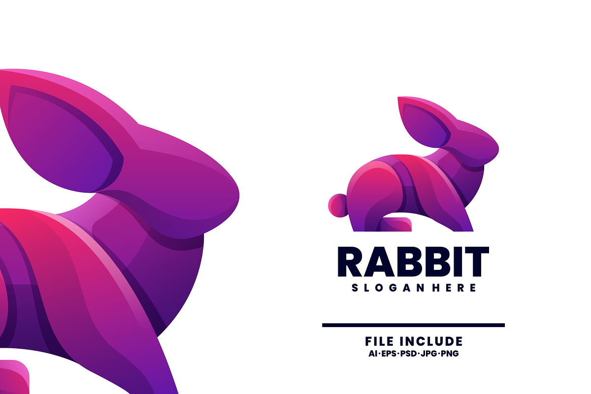 Rabbit Colorful Logo, a Branding & Logo Template by Dundutdesain8