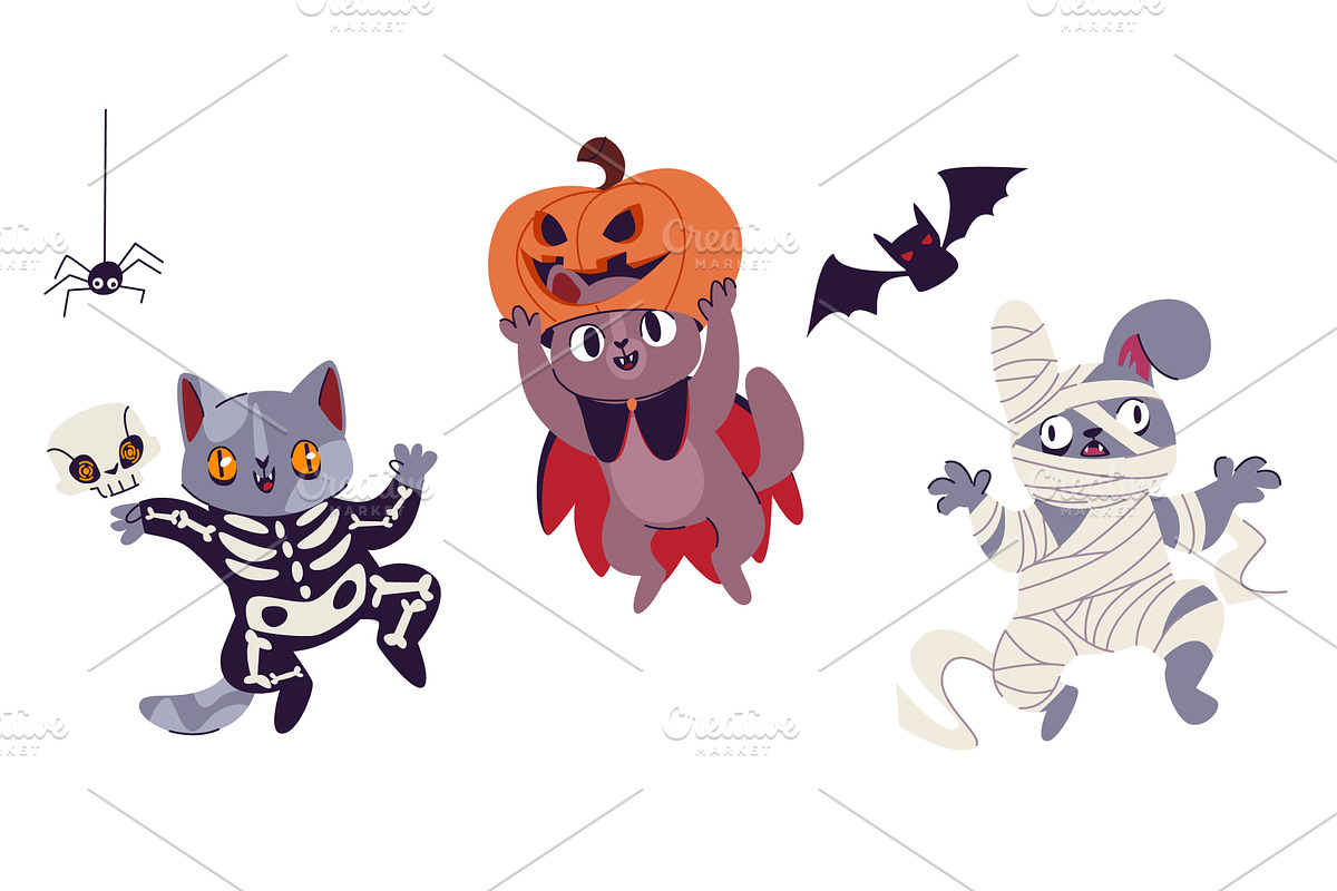 Halloween pet costumes, an Animal Illustration by art PVP - market