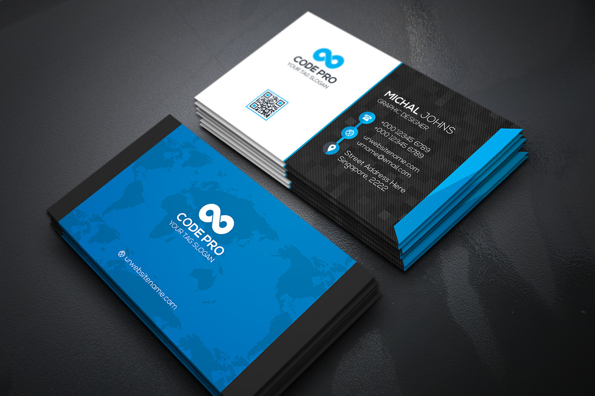 Business Cards 2 in 1, a Business Card Template by Genereux Art (Photo 3 of 8)