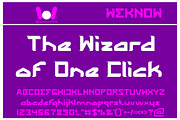 the wizard of one click font, a Font by weknow (Thumbnail 1 of 5)