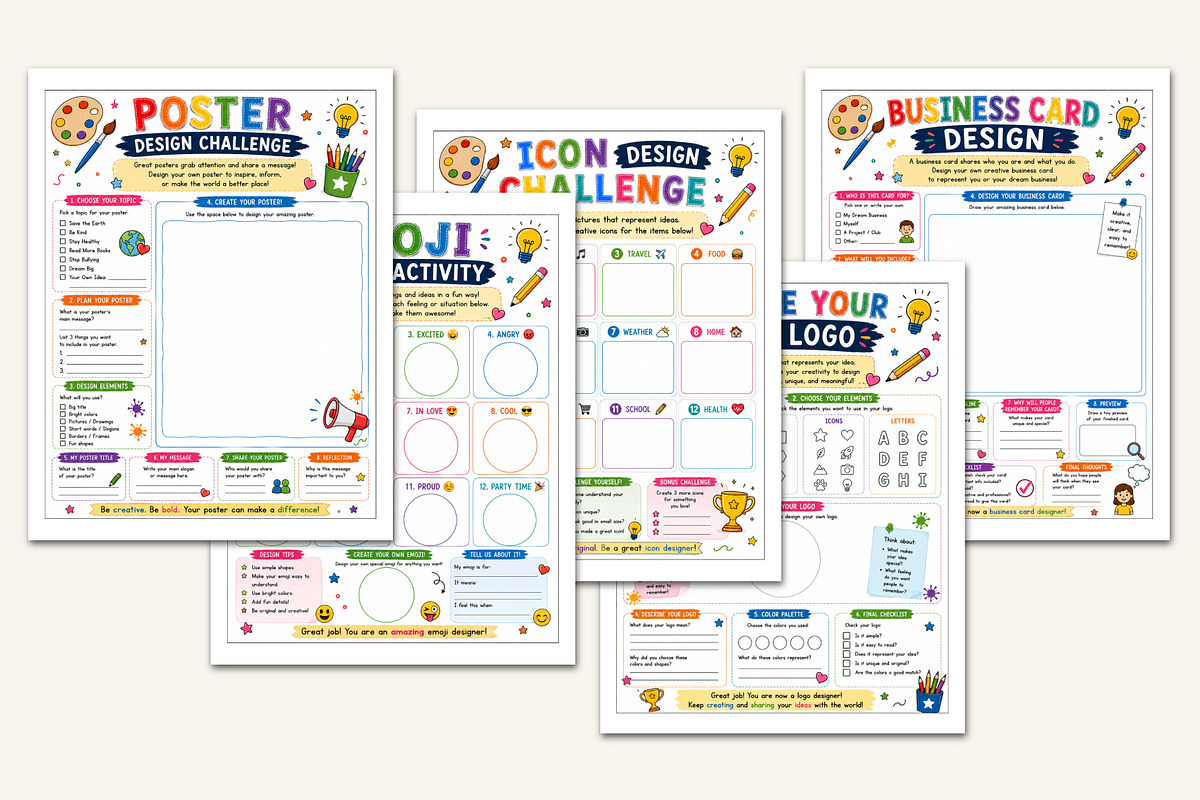 Graphic Design Workbook, a Stationery Template by Designmela01 (Photo 3 of 5)