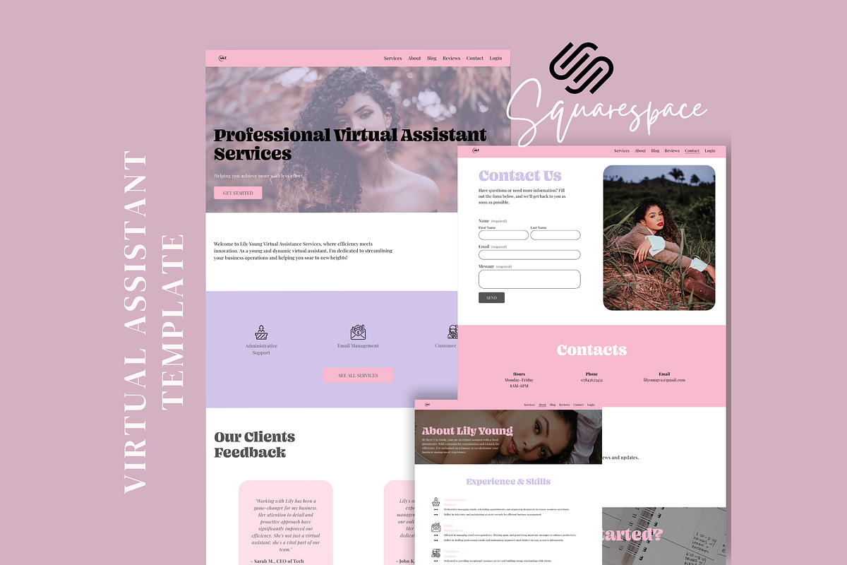 Lily Young VA Website Template, a Squarespace Template by Lumina Alchemy (Photo 11 of 11)