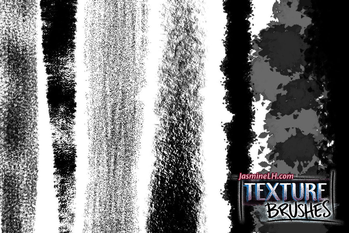 Texture Brushes for Photoshop, a Brush Add-On by Jasmine Lové (Photo 5 of 10)