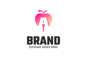 Apple and the letter a logo design, an Object Graphic by nicemorning