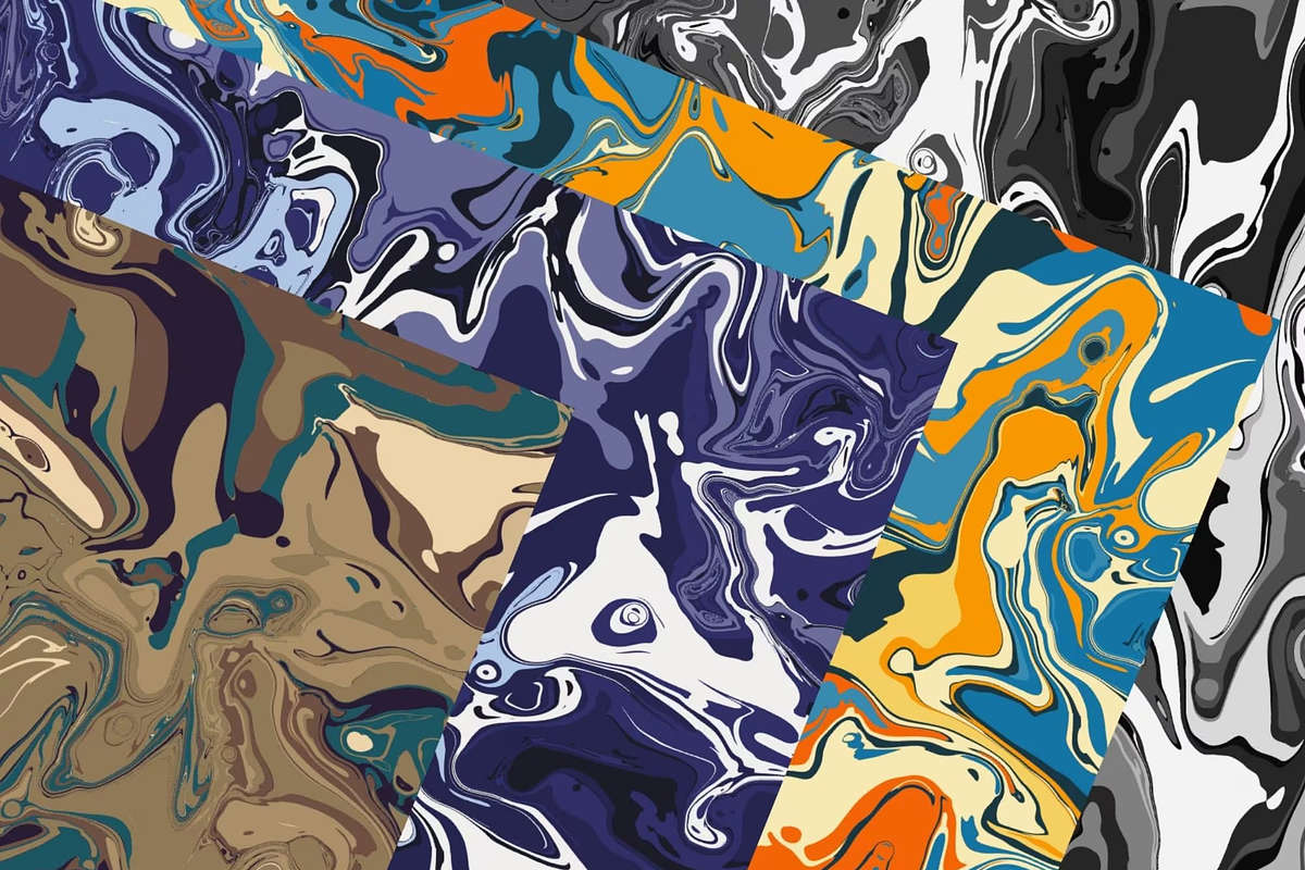 Multicolor Marble Pattern Set, a Pattern Graphic by Gen Aumonier (Photo 6 of 10)