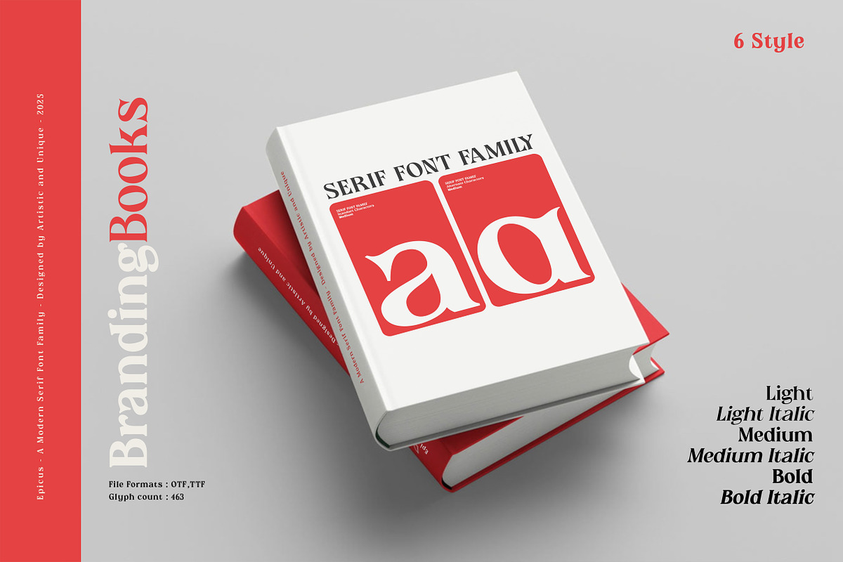 Epicus - Serif font family, a Font by Artistic & Unique (Photo 11 of 14)