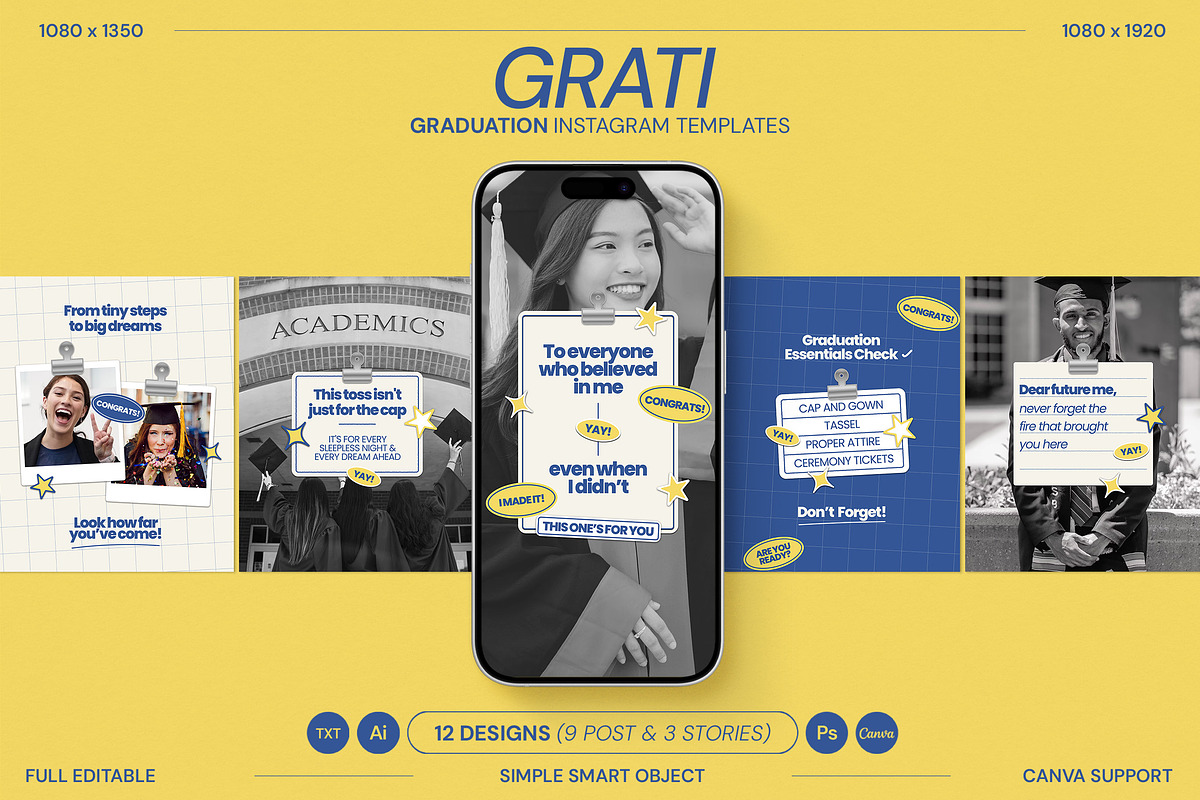 Graduation Instagram Templates