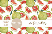 Watercolor Exotic Fruits Patterns, a Pattern Graphic by PatternPalette (Thumbnail 11 of 15)