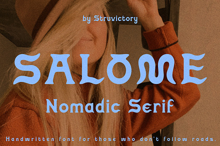 Salome Nomadic Handwritten Logo Font, a Serif Font by Struvictory.art