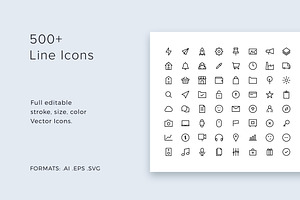 Line Icons Pack - Modern & Simple