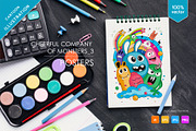 Cheerful company of monsters 03., an Animal Illustration by KENO Mascots (Thumbnail 2 of 6)