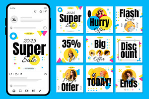 Social Media Post Layout, a Social Media Template by CreativeShaper