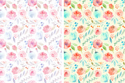 Watercolor Floral Clip Art, an Illustration by Anna Guz's Store (Thumbnail 6 of 9)