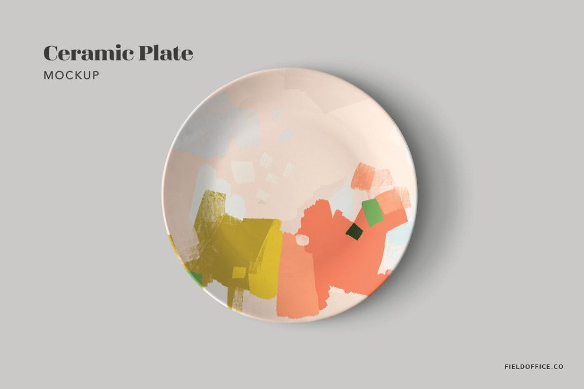 Ceramic Plate Mockup, a Household Mockup by Field Office (Photo 3 of 3)