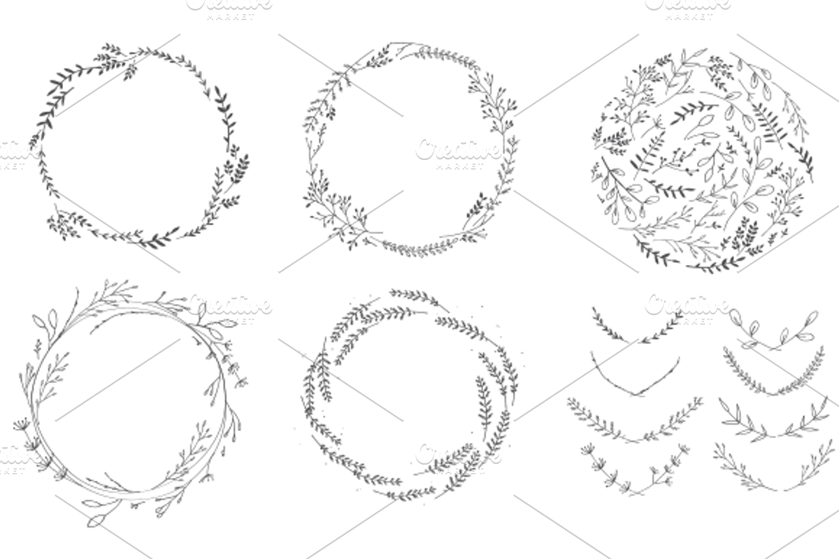 Branches, Wreaths & Laurels - Bundle, an Illustration by Shh! Maker Design (Photo 2 of 5)
