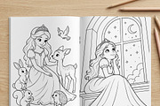 Magical Princess Coloring Book Vol36, a Person Illustration by ikarifq shop (Thumbnail 4 of 7)