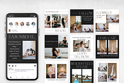 Yoga Instagram Post Templates, a Social Media Template by VeliusCreativeStudio (Thumbnail 9 of 9)
