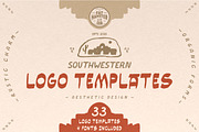 SouthWestern fonts & logo templates, a Branding & Logo Template by Fat Hamster (Thumbnail 1 of 9)
