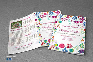 Funeral Program Template Editable