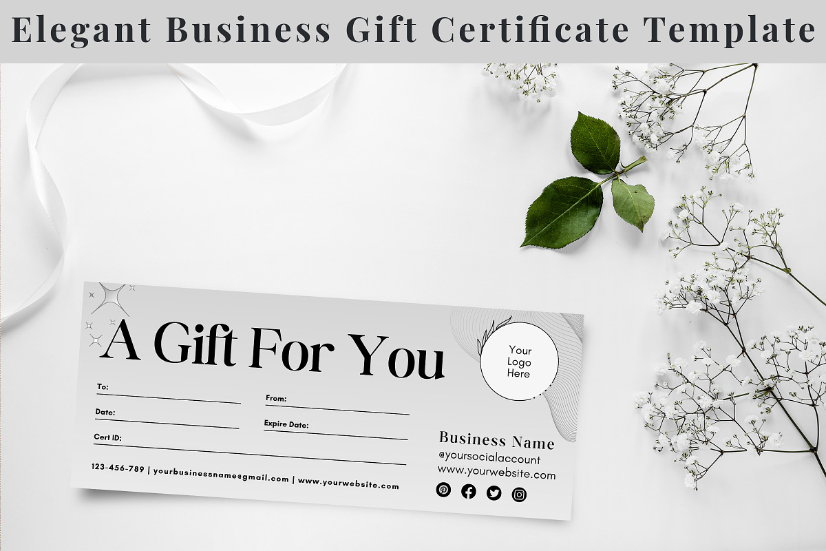 Printable Gift Certificate, a Templates & Theme by Snapybiz (Photo 3 of 13)