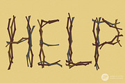 6 Twigs Vector Pattern Brushes, a Brush Add-On by Anne Elster Design (Thumbnail 4 of 4)