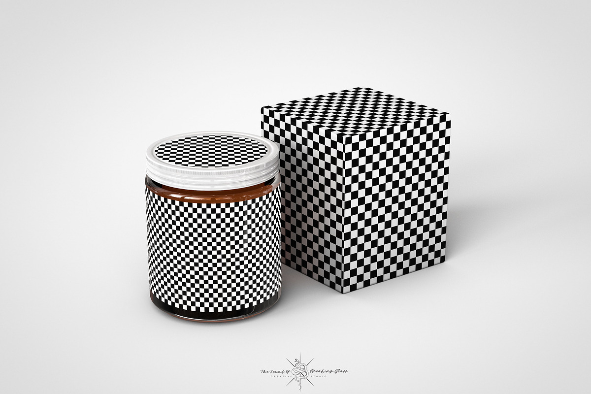 Amber Cosmetics Jar & Box Mock-Up, a Product Mockup by TSOBG (Photo 2 of 18)