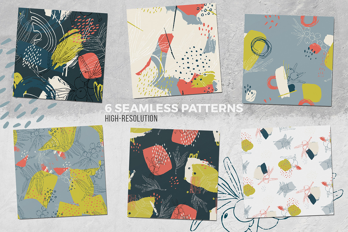 Sea buckthorn vector collection, a Pattern Graphic by Kate Art (Photo 4 of 25)