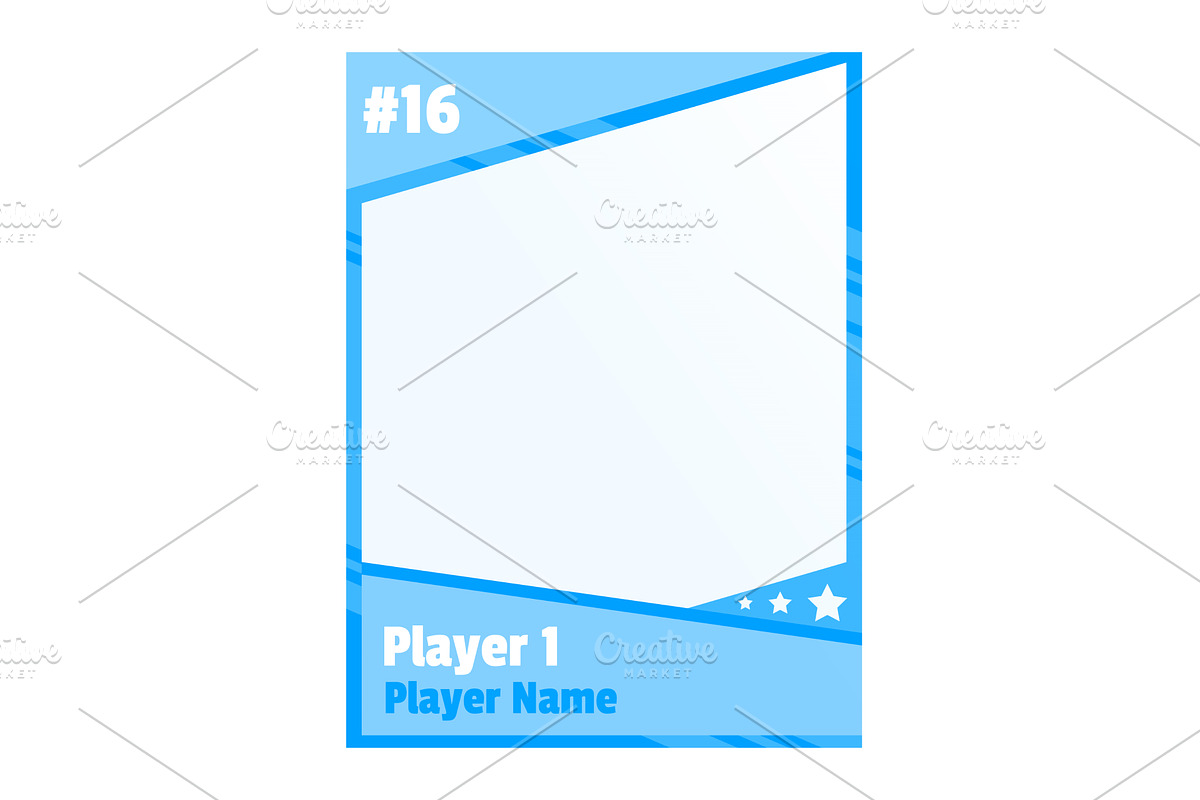 Game sports card template, a Texture Illustration by Things for designers