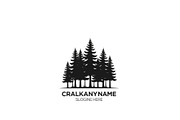 Woodland & Forest Tree Silhouettes B, an Illustration by jahid234 (Thumbnail 17 of 41)