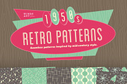 1950s Retro Seamless Patterns, a Pattern Graphic by Wingsart Studio (Thumbnail 1 of 2)