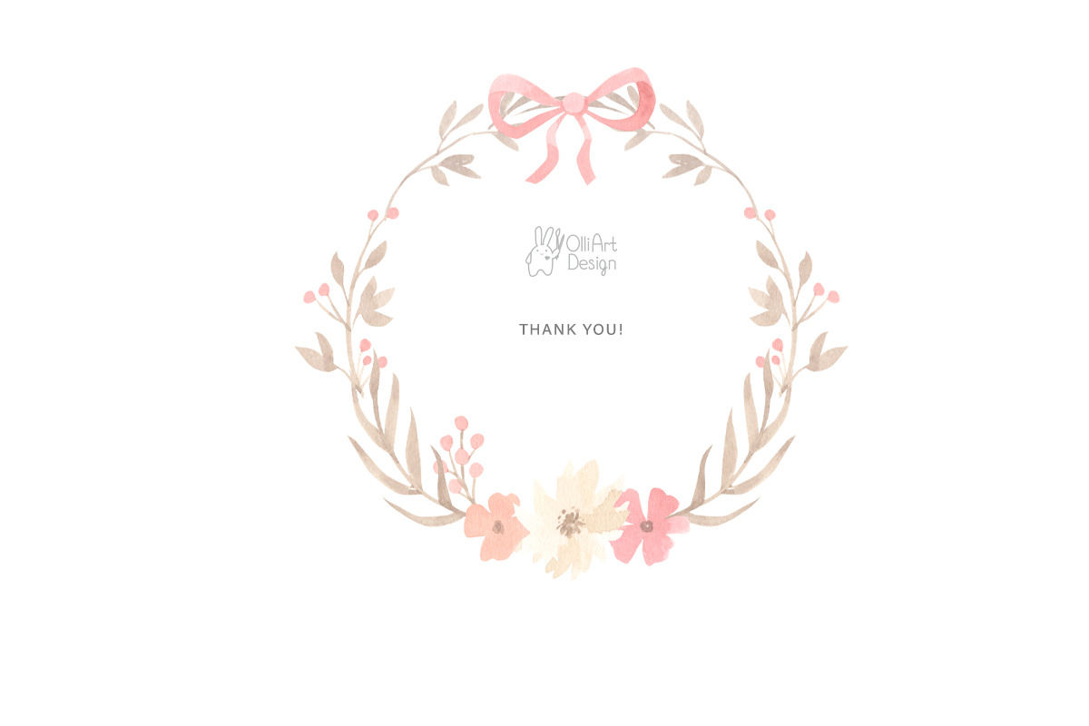 BUNNY BALLERINAS clipart.Watercolor, an Illustration by OlliArtDesign (Photo 5 of 5)