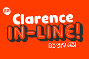 Clarence Inline, a Font by Rodrigo Typo (Thumbnail 1 of 10)