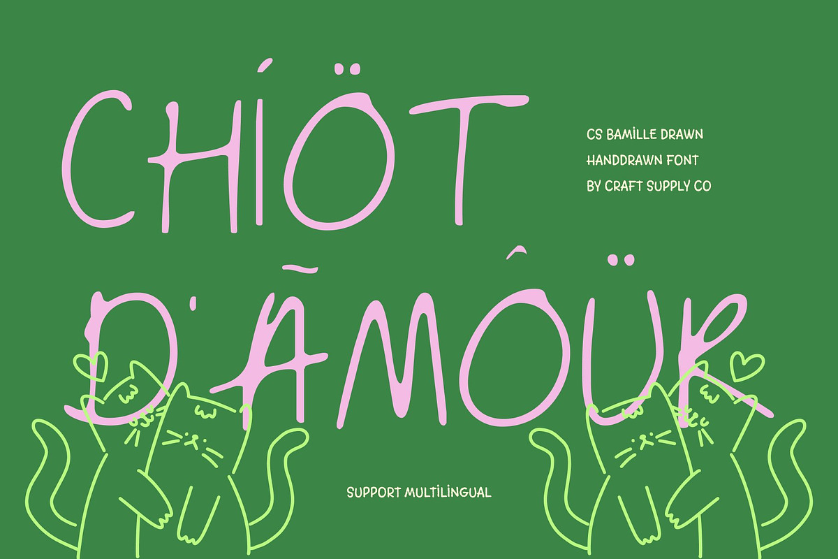 CS Bamille Drawn, a Handwritten Font by Craft Supply Co. (Photo 7 of 8)