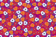 Four Floral Patterns & Swatches, a Pattern Graphic by Anny Cecilia Walter (Thumbnail 3 of 3)